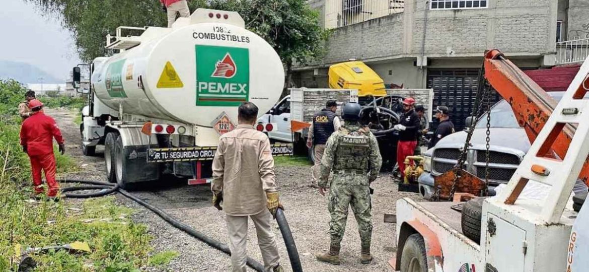 Recuperan-9-mil-litros-de-combustible-en-un-predio-de-Ecatepec