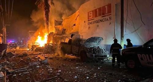 Ataque-con-explosivos-contra-comandancia-de-Ojocaliente-deja-personas-heridas